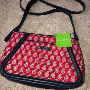 Vera Bradley Petite Red‎ Bandanna Paisley Crossbody Shoulder Bag Purse NWT